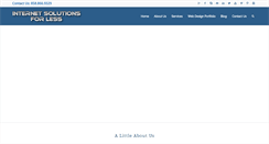 Desktop Screenshot of internetsolutionsforless.com