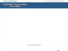 Tablet Screenshot of internetsolutionsforless.com